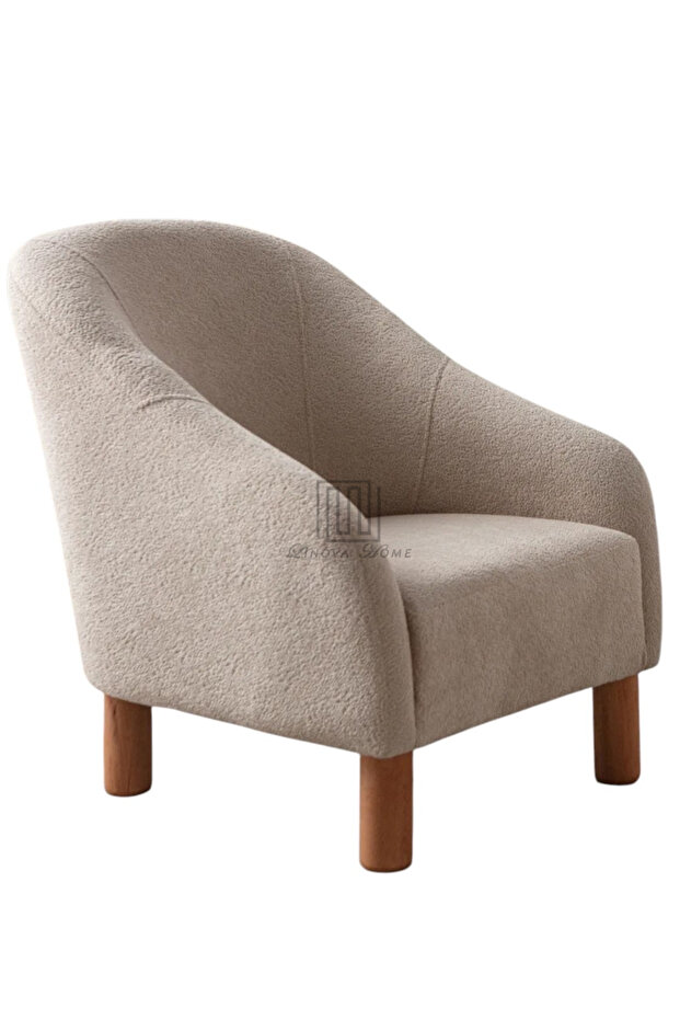 Bouclé Bohem Model Koltuk Takımı 3+3+1+1 Bej Renk - 3