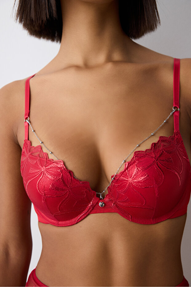 Lol Up Push Up Kırmızı Sütyen - 4