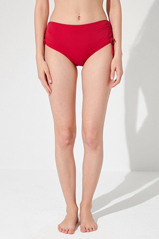 Claret Red Basic ψηλόμεσο μπικίνι κάτω - 1