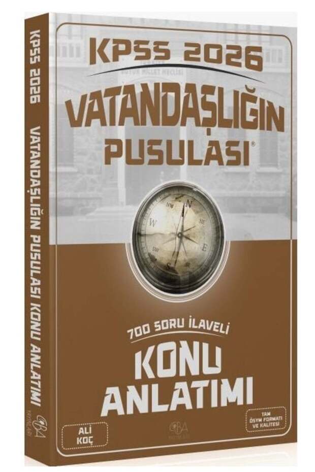 CBA Yayınları 2026 KPSS Vatandaşlık Vatandaşlığın Pusulası Konu Anlatımı - Ali Koç CBA Yayınları - 1