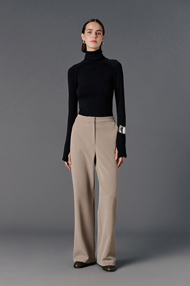 Balıkçı yaka basic bluz - 6