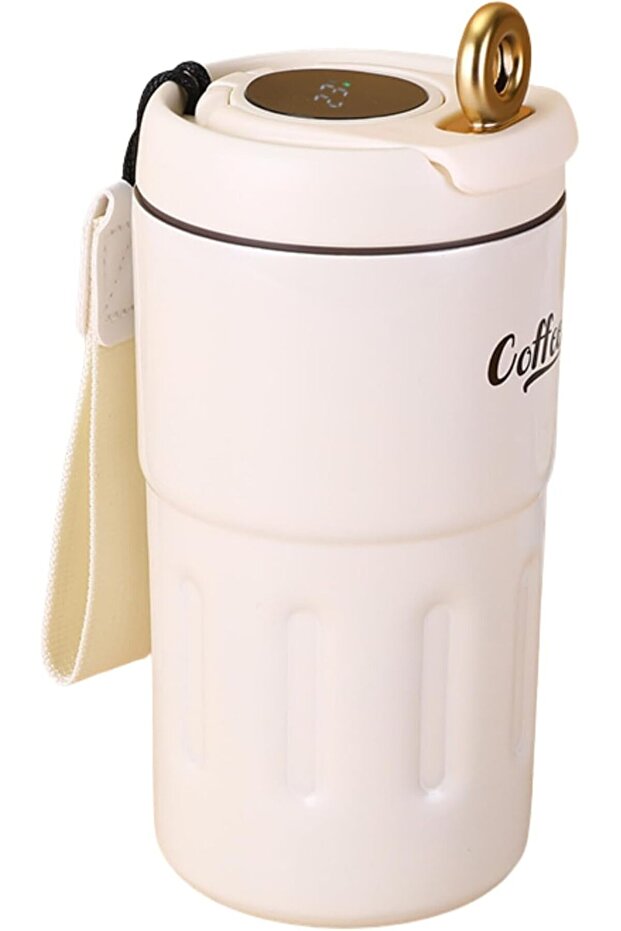 Coffee Thermos with Smart Temperature Display, Temperature Control Travel Coffee Mug, Portabl