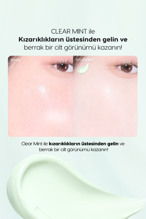 Cream Tone Equalizing Filter - Neutralizing Redness, Spf30, Milk Tone up (003 Clear Mint) - 2