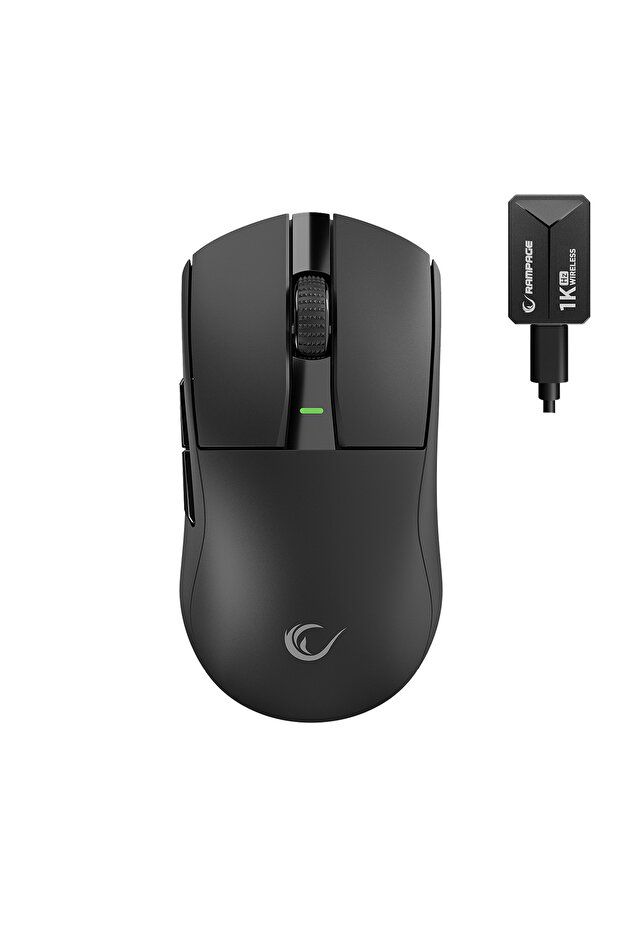 Zenith 1000 Hz Kablosuz Oyuncu Mouse-Siyah - 3