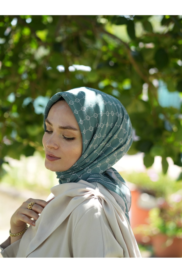 MONOGRAM PAMUKLU SOFT EŞARP - 3
