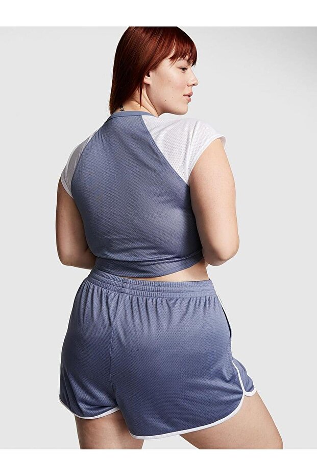 Mesh Tech Raglan Crop Tişört - 3