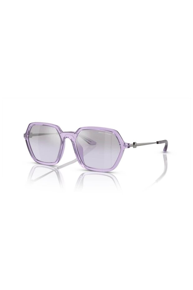 Aex 4139Su 82367P 52 Unisex Geometric Purple Bone Sunglasses