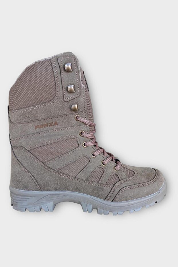 Fermuarlı Bağcıklı Erkek Uzun Bot VİZON - 1