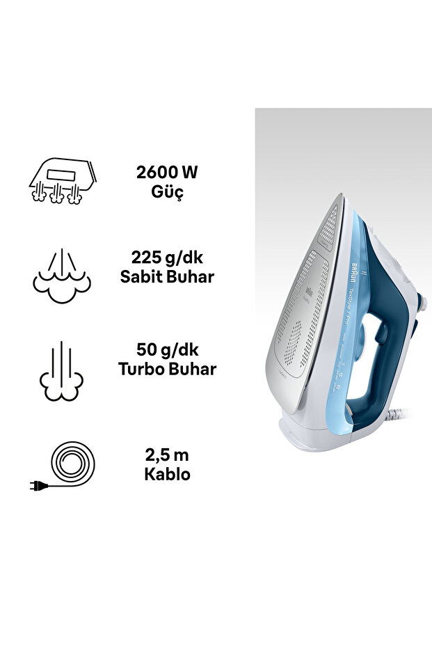 Texstyle7 Buharlı Ütü Sı7062bl - 4