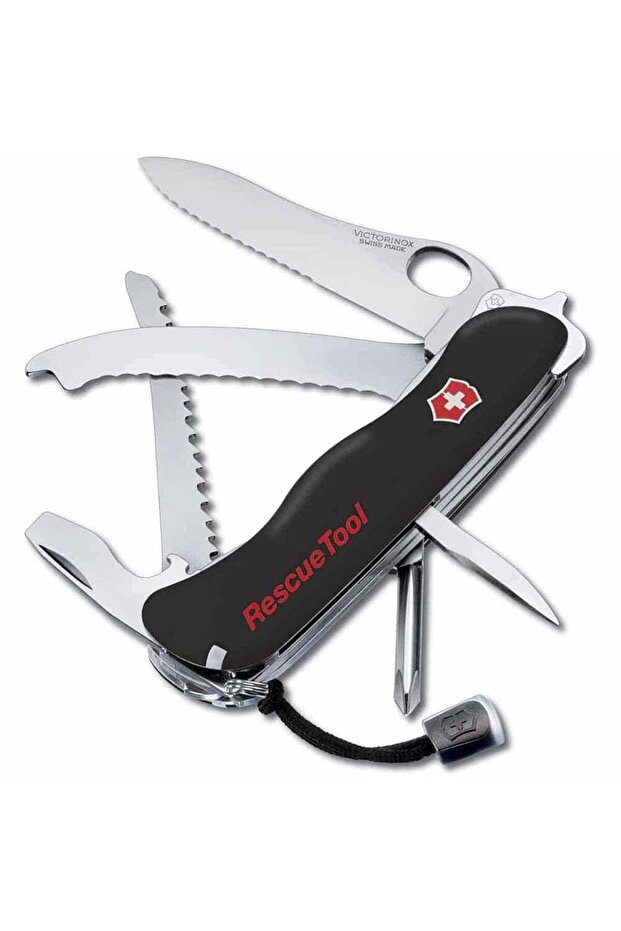 ​Victorinox 0.8623.MWN.3 RescueTool Siyah Hayat Kurtarma Çakısı - 1