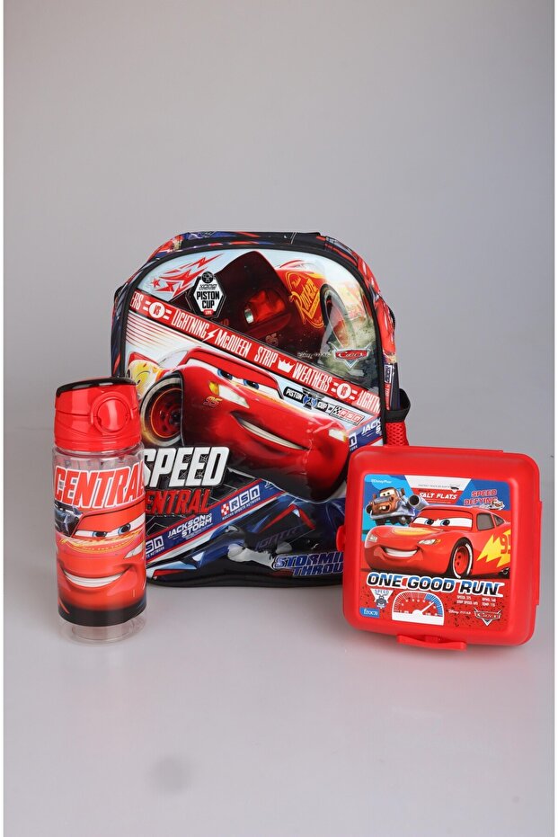 Licenced Small Size 32 cm Single Compartment Kindergarten Bag with Dekomus, 500 ml Tritan Water Bottle and 2 Layers