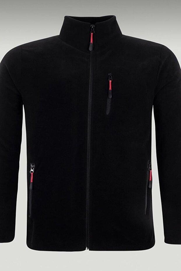 Men's Fleece Full Zip 3 Pocket Outdoor Thick Fleece Jacket