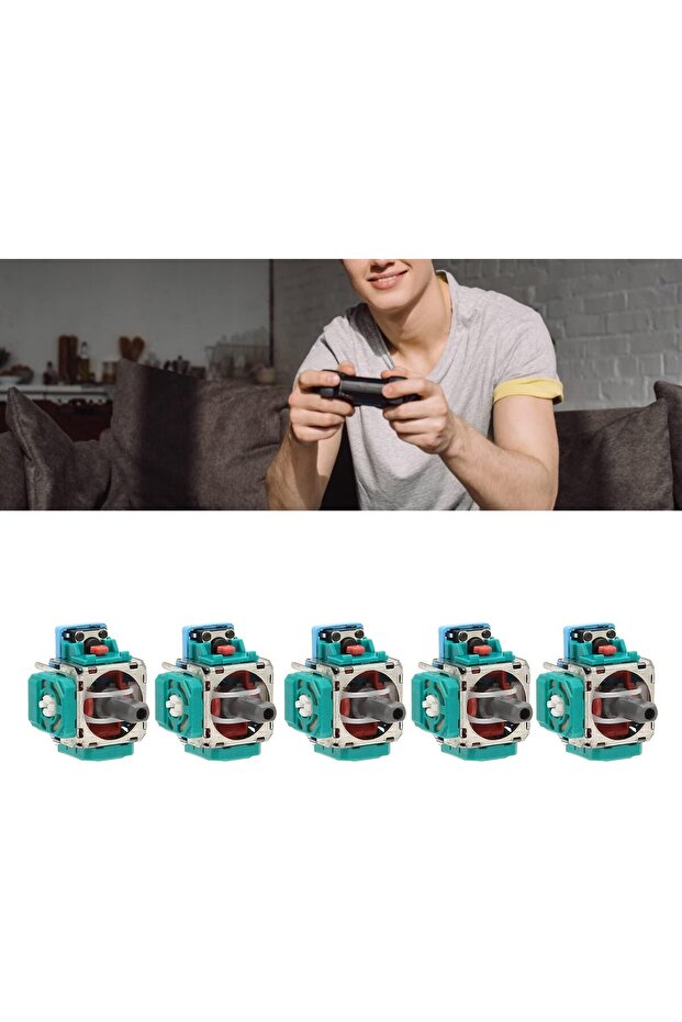 5 قطع من عصا التحكم البديلة لعصا التحكم ثلاثية الأبعاد ووحدة التحكم التناظرية لوحدة التحكم في الألعاب - 7