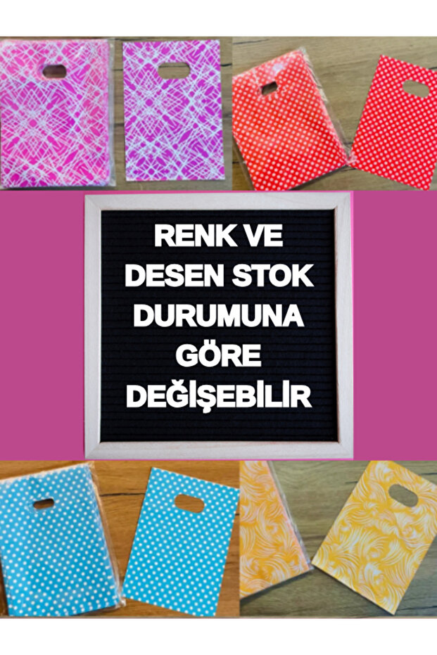35x45 hediyelik poşet el geçme hediye poşet 100 adet - 3
