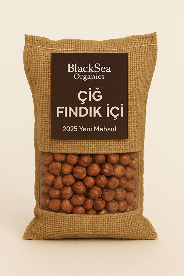 BlackSeaOrganics Çiğ Fındık İçi – 2025 Yeni Mahsul, Katkısız Doğal, BlackSea Organics (500 gr)