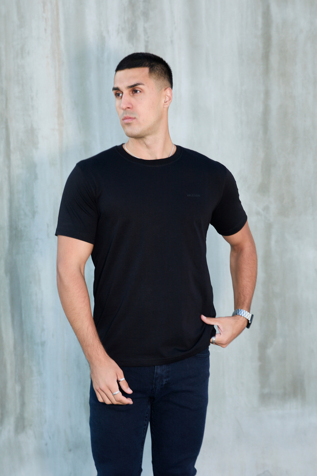 Tricou basic cu guler rotund pentru bărbați - 2