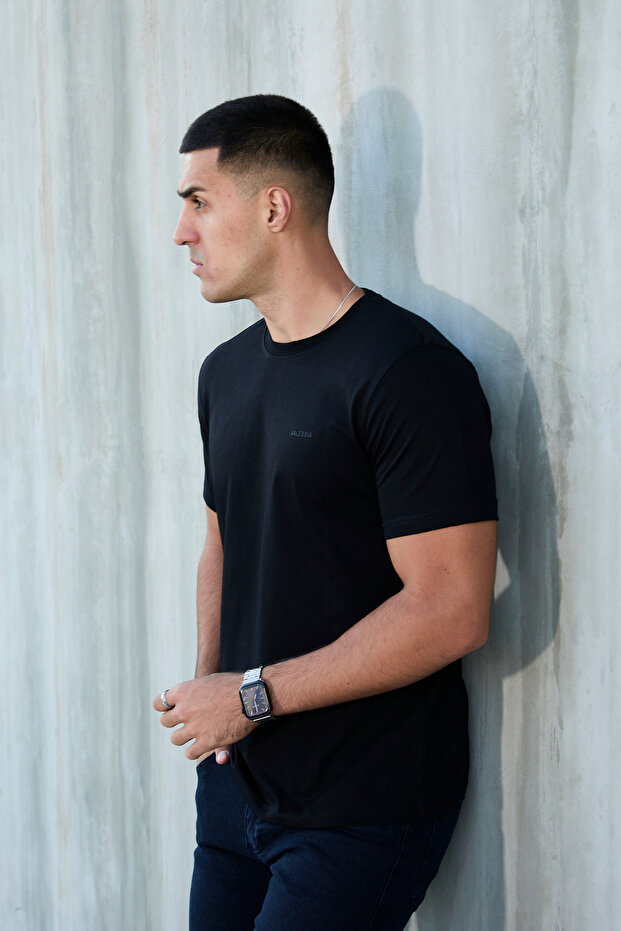 Tricou basic cu guler rotund pentru bărbați - 5