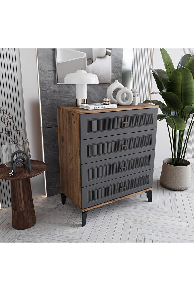 Libra 4 Çekmeceli Şifonyer %100 MDF - 2