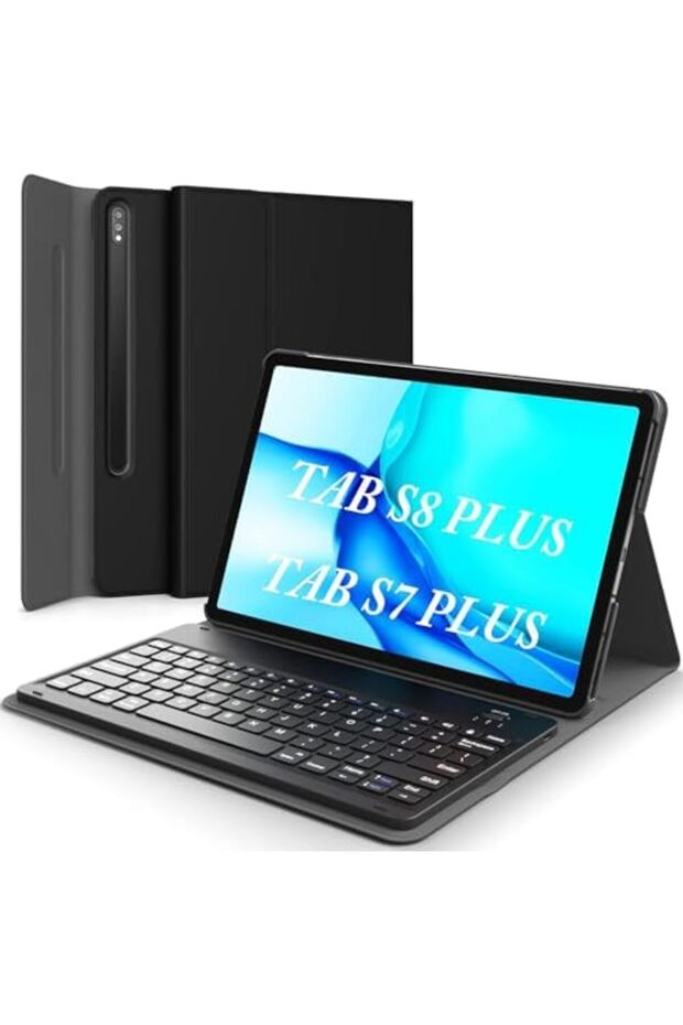 New Case Compatible for Galaxy Tab S8 Plus/S7 Plus Keyboard Case - 2