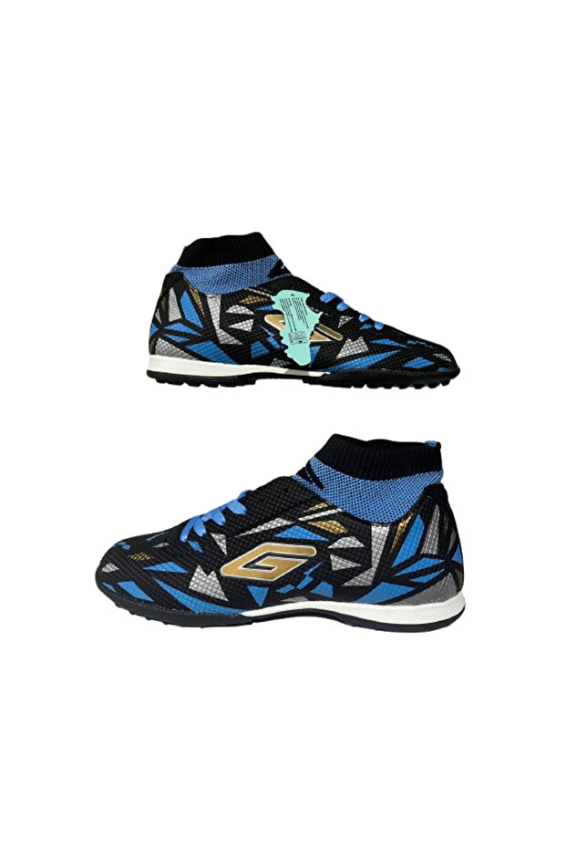 Turf Field Astroturf Football Shoes with High Ankle Socks