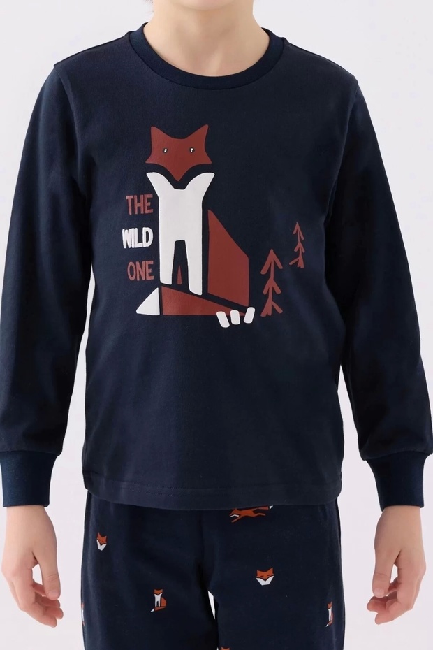 بدلة مزدوجة للأولاد - البحرية - 3