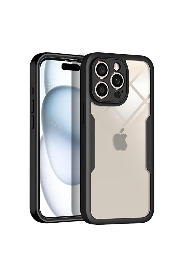 iPhone 16 Pro Case + Screen Protector - Elite Content W2377 (Blue) - 2