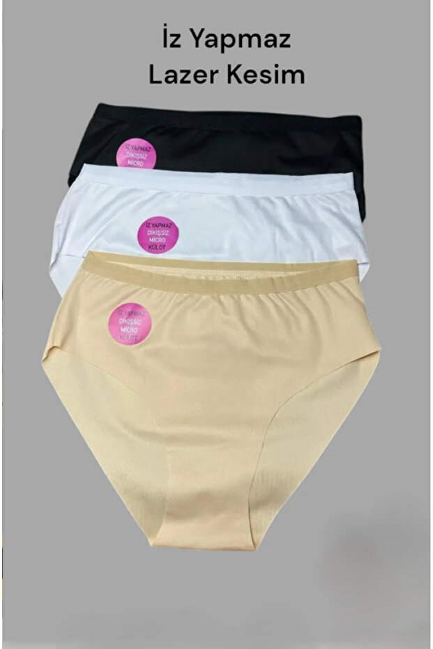 3-Piece Laser Cut Non-Marking Women's Panties