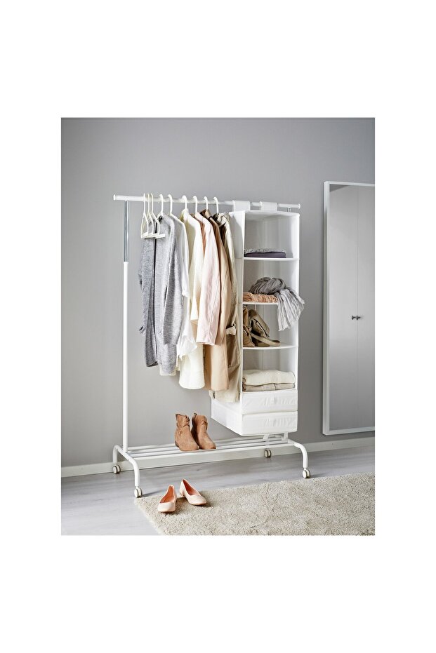 RIGGA Clothes Rack, White - 2