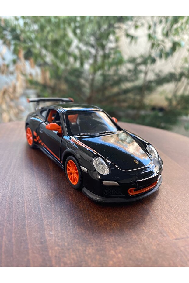 Porsche Gt3Rs Metal Diecast Toy Car Black