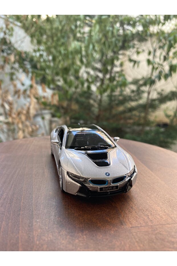 Bmw I8 Diecast Metal Toy Car Grey