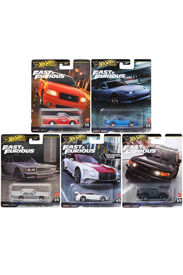 Hot Wheels Premium Fast & Furious Die-Cast HNW46 – 1 Random Model (Ages 3+)