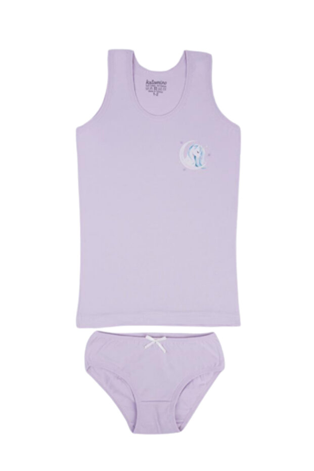 Katamino Girl's Wide Strap Tank Top & Slip Set