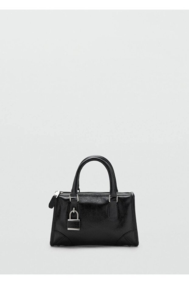 Saplı mini dikdörtgen çanta - 3