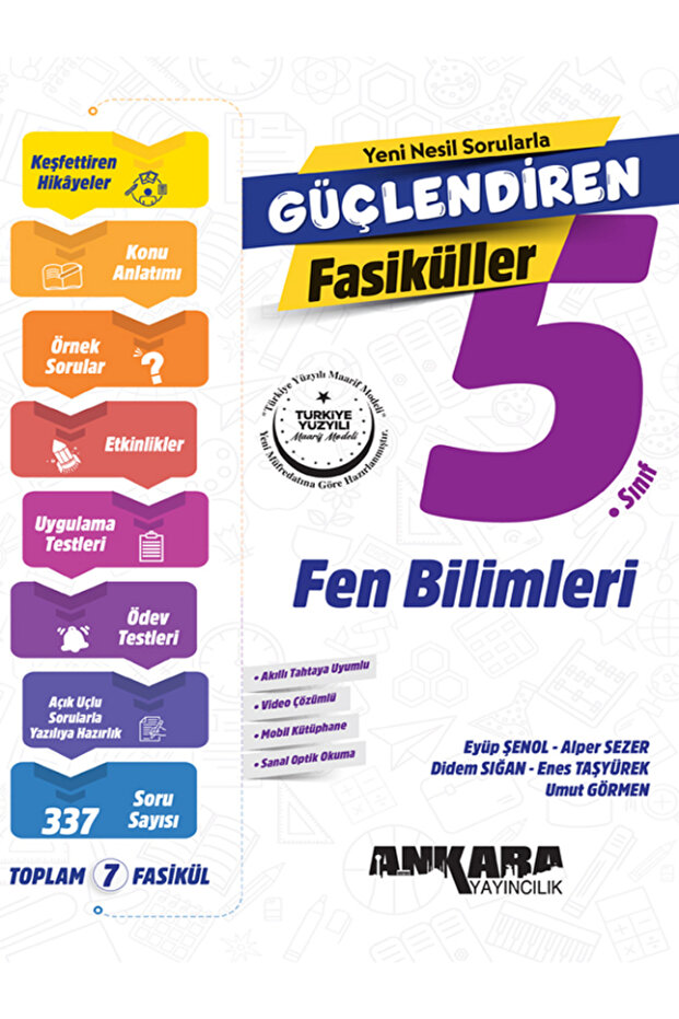 5.Sınıf Ankara Güçlendiren Fen Bilimleri Fasikülleri / 337 Soru - Konu Anlatım - Örnek Sorular - 1