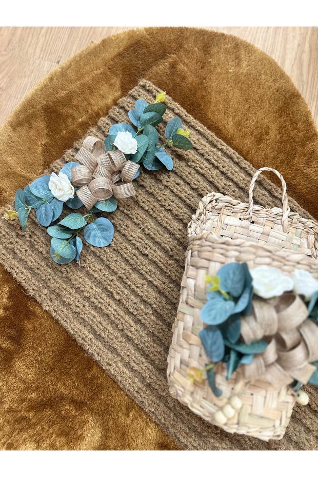 Okaliptus Takım Kapı Süsü Paspas Seti - 4