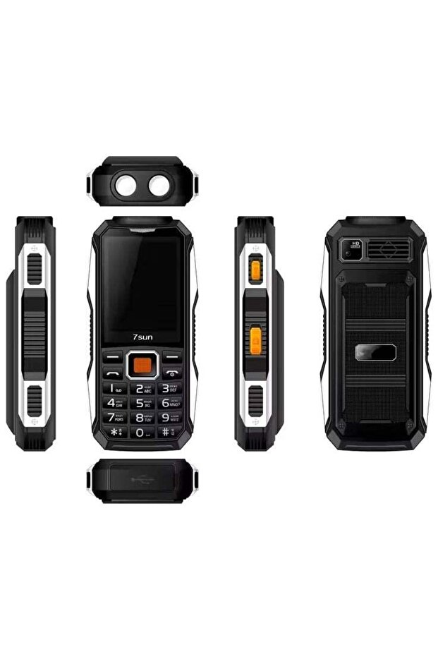 2G Button Mobile Phone – HD Screen, Quad SIM Card Support, 4500mAh Battery, Bluetooth, Flashl