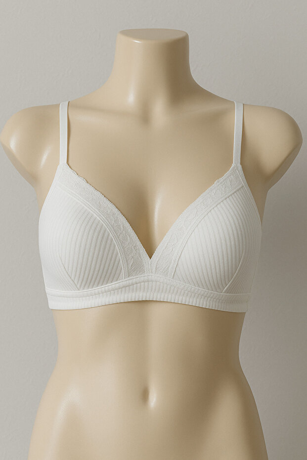 Fitilli Dikişsiz Basic Sütyen - 1