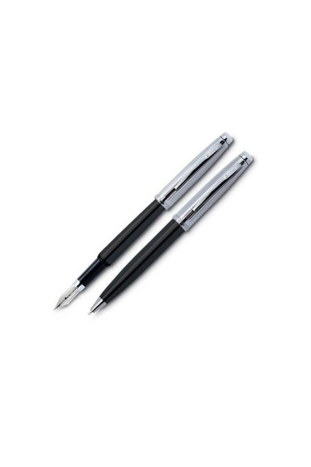 قلم حبر جاف + قلم حبر جاف 39 كروم أسود فاخر