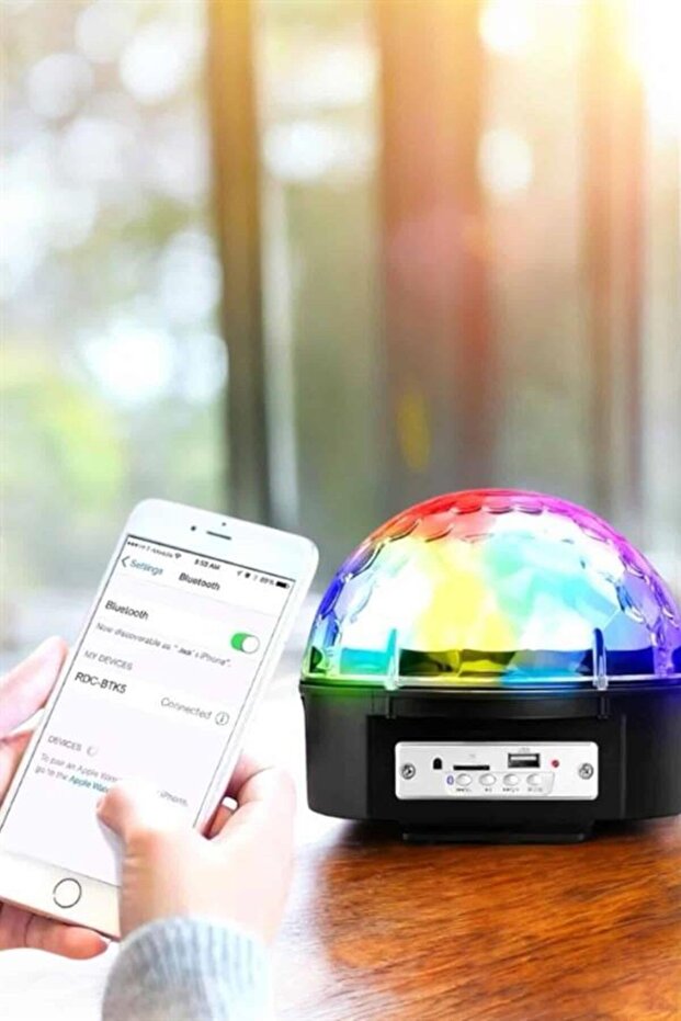 Multicolor desktop disco ball with bluetooth and remote control - 4