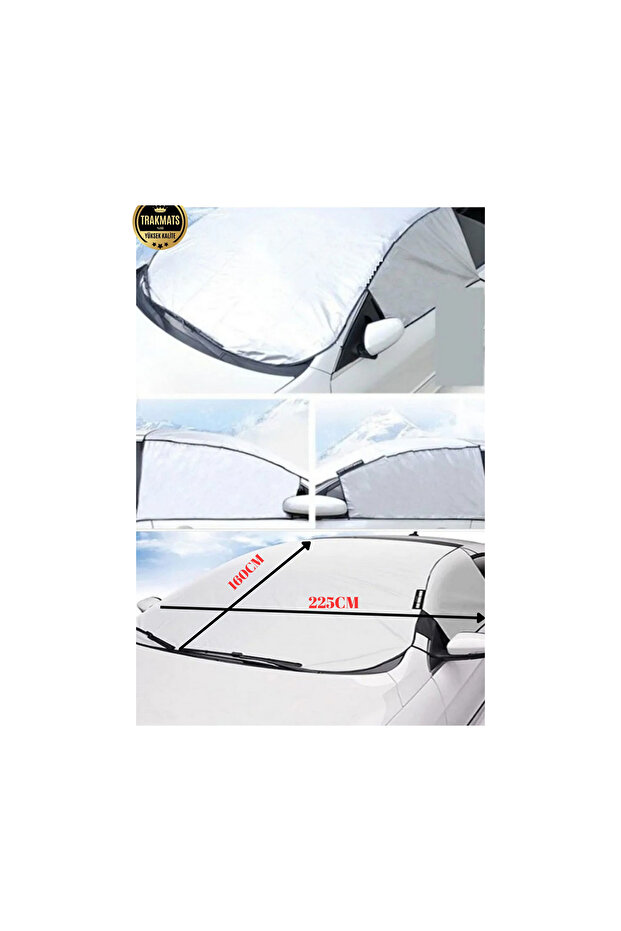 For Fiat Stilo 2001-2002-2003-2004-2005-2006-2007 Anti-Icing Snow Cover Front/Side Window Tarpaulin Sunshade - 8