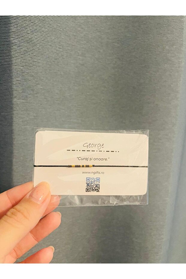 Morse Code Bracelet - George - 1