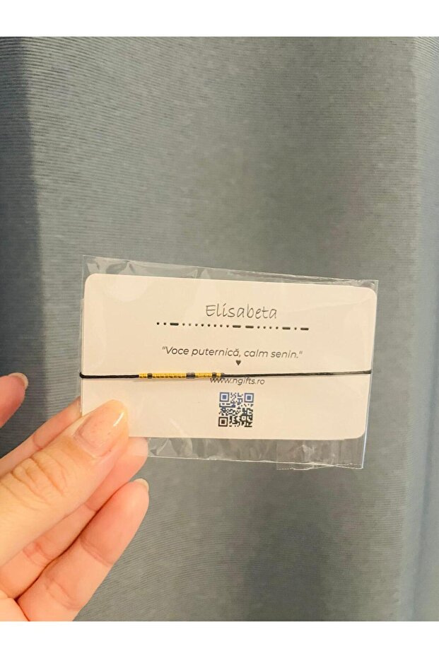 Morse Code Bracelet - Elisabeta - 1