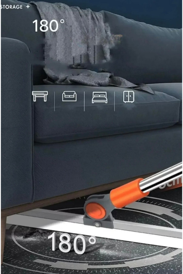 Mega Boy Professional All-Purpose Wiper Squeegee Mop with Telescopic Extendable Handle - 8