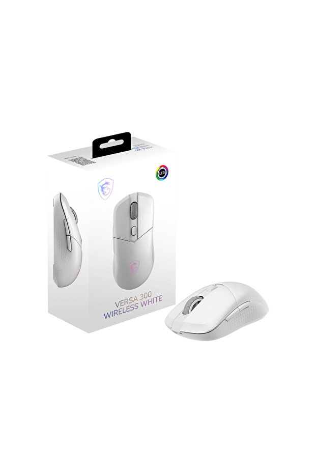 Versa 300 Wireless Beyaz RGB Şarjlı Optik Kablolu/Kablosuz Oyuncu Mouse - 1