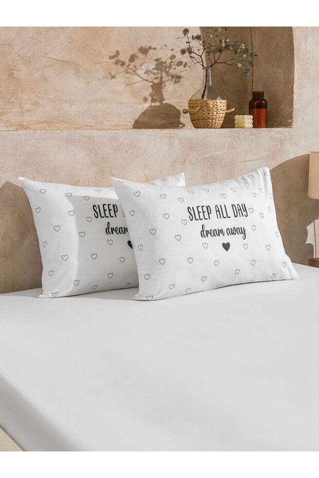 Sparkling Selections from Shining Store |   Text Printed Pillowcase Set of 2 50X70 cm - 1