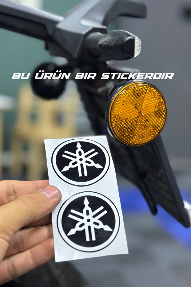 5Cmx5Cm Sticker Label for Yamaha Motorcycle Group Cat's Eye Reflector (2 Pieces)