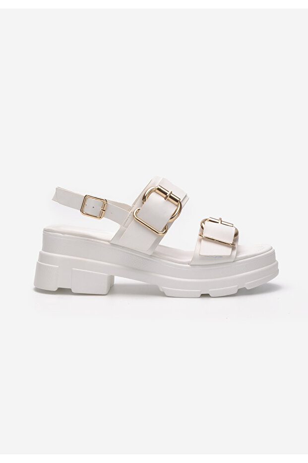 Raphaela white platform sandals - 3