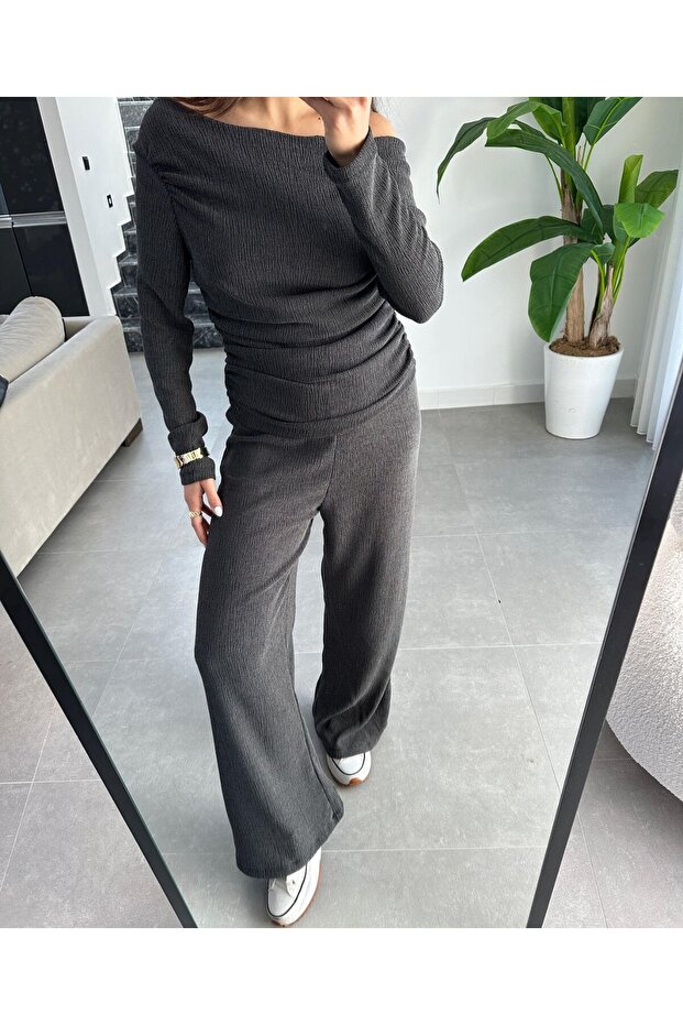 Antrasit Bürümcük Madonna Basic Takım - 3