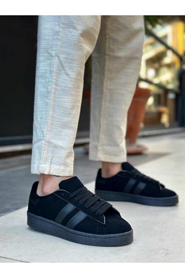 Ba0235 Boa Two Stripes Black Sole Men's Casual Shoes