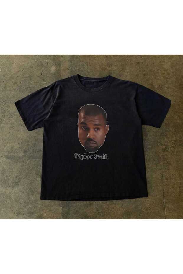 Siyah Kanye West Oversize Unisex - 1